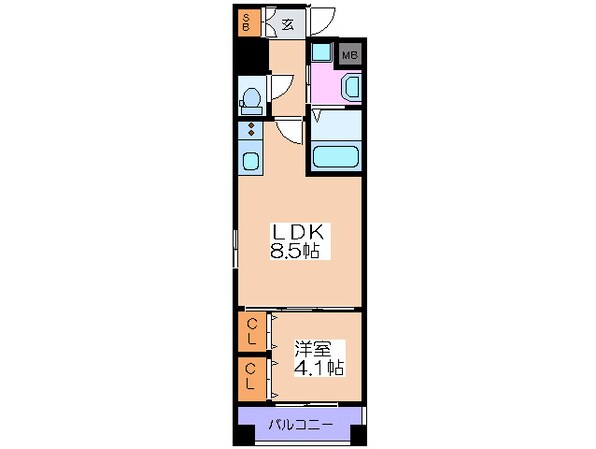 福島プライマリ－ワンの物件間取画像